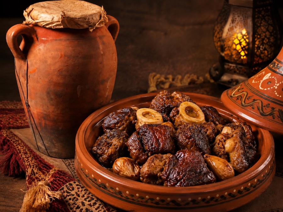 طنجية باللحم المدخن